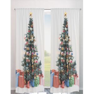 my home Vorhang »Xmas Tree W/LED«, (1 St.), Blickdicht, Tannenbaum,... multi Größe 230 cm