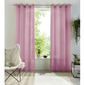 my home Gardine »XANA«, (1 St.), Voile, Bestseller, einfarbig, 1 Schal,... mauve Größe 225 cm