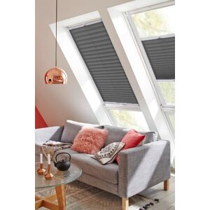 sunlines Dachfensterplissee »Classic Style Crepe«, Lichtschutz, verspannt,... anthrazit + weiss Größe 94 cm