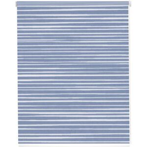 sunlines Seitenzugrollo »StartUp Style Stripes«, Lichtschutz, freihängend blau + weiss Größe 180 cm