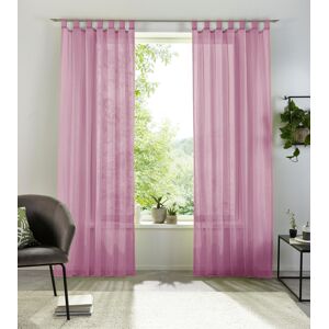 my home Gardine »XANA«, (1 St.), Voile, Bestseller, einfarbig, 1 Schal,... mauve Größe 225 cm