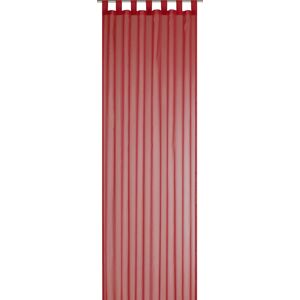 ELBERSDRUCKE Gardine »Sevilla«, (1 St.), Schlaufenschal mit Kräuselband... rot Größe 300 cm