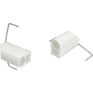 Liedeco Klemmträger, (Set, 2 St.), für Cafehausstangen Ø 12 mm weiss Größe