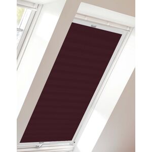 sunlines Dachfensterplissee »StartUp Style Crush«, Lichtschutz, verspannt,... brombeere + weiss Größe 73,9 cm