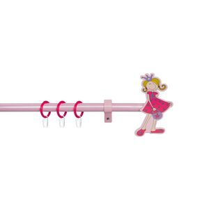 Good Life Gardinenstange »Prinzessin«, 1 läufig-läufig, ausziehbar, pink-rosé pink/rosé Größe L: 130 cm - 240 cm   Ø 16 mm