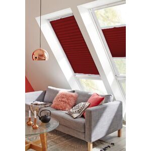 sunlines Dachfensterplissee »Classic Style Crepe«, Lichtschutz, verspannt,... rot + weiss Größe 54 cm