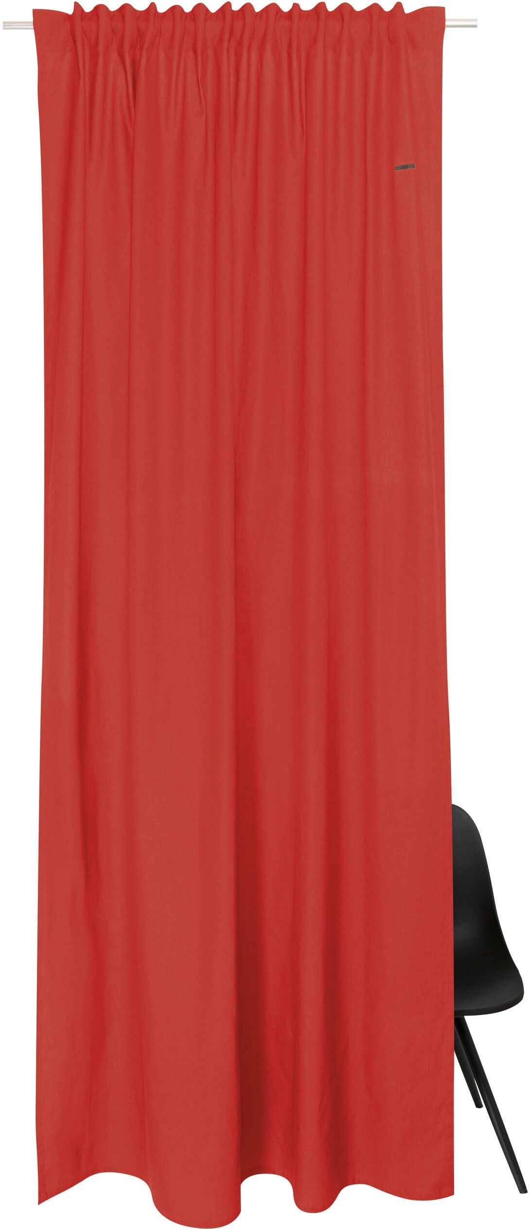 Esprit Vorhang »Neo«, (1 St.), aus nachhaltiger Baumwolle rot