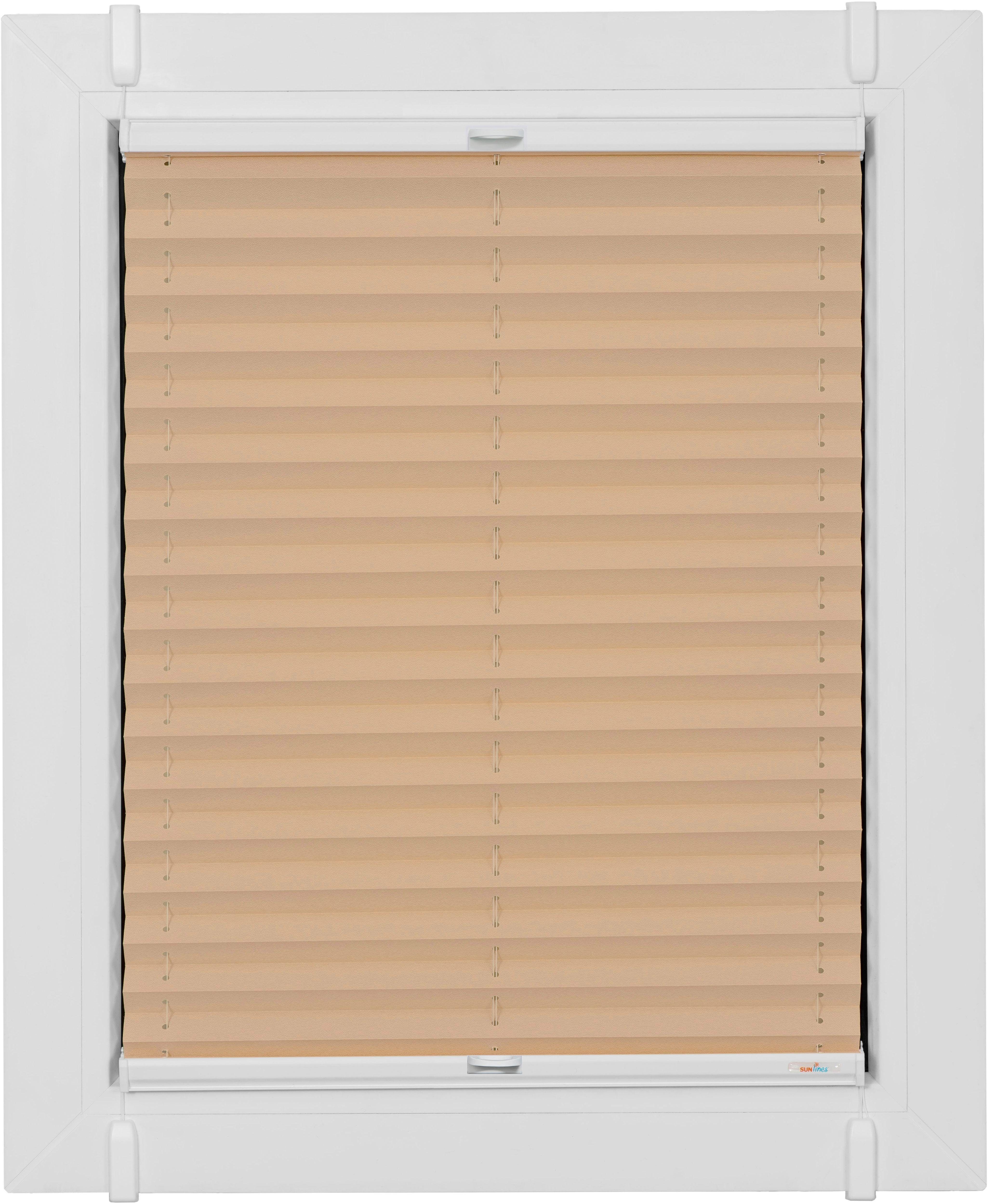 sunlines Plissee nach Mass »Classic Style Crepe«, Lichtschutz, ohne Bohren,... beige