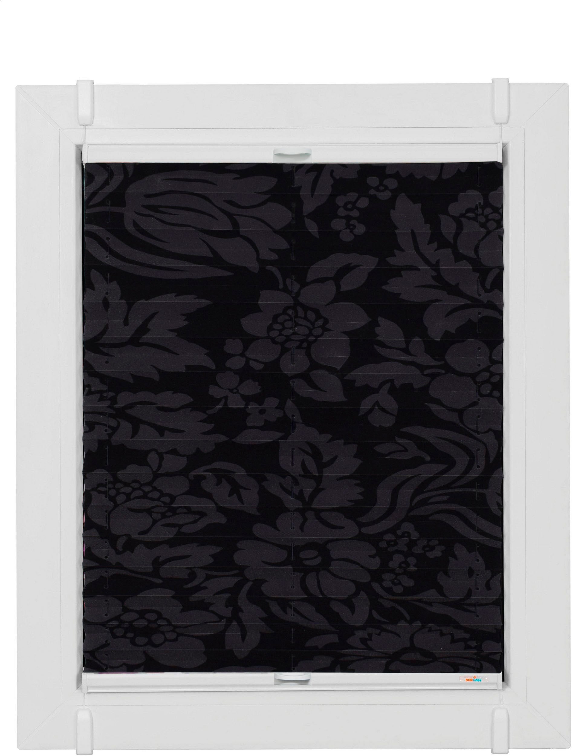 sunlines Plissee nach Mass »Classic Style Fleur noir«, Lichtschutz, ohne... braun