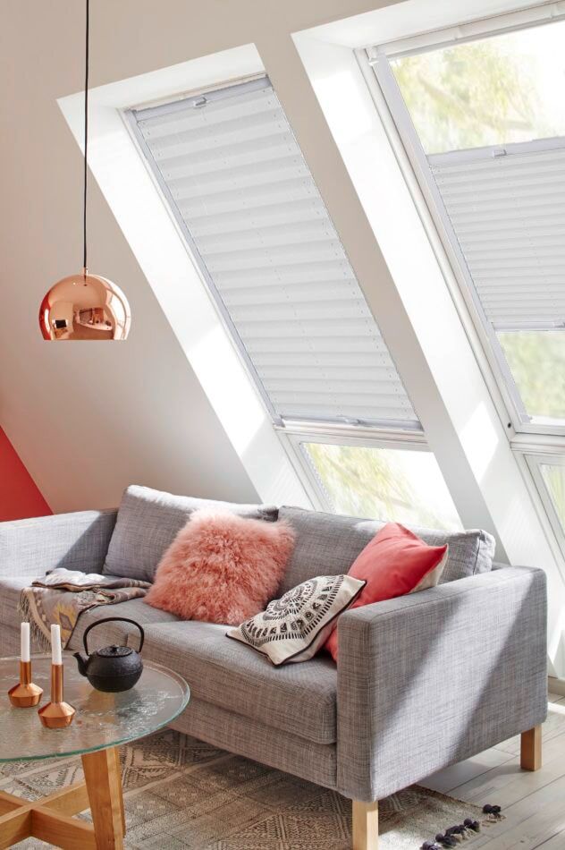 sunlines Dachfensterplissee »StartUp Style Crush«, Lichtschutz, verspannt,... weiss