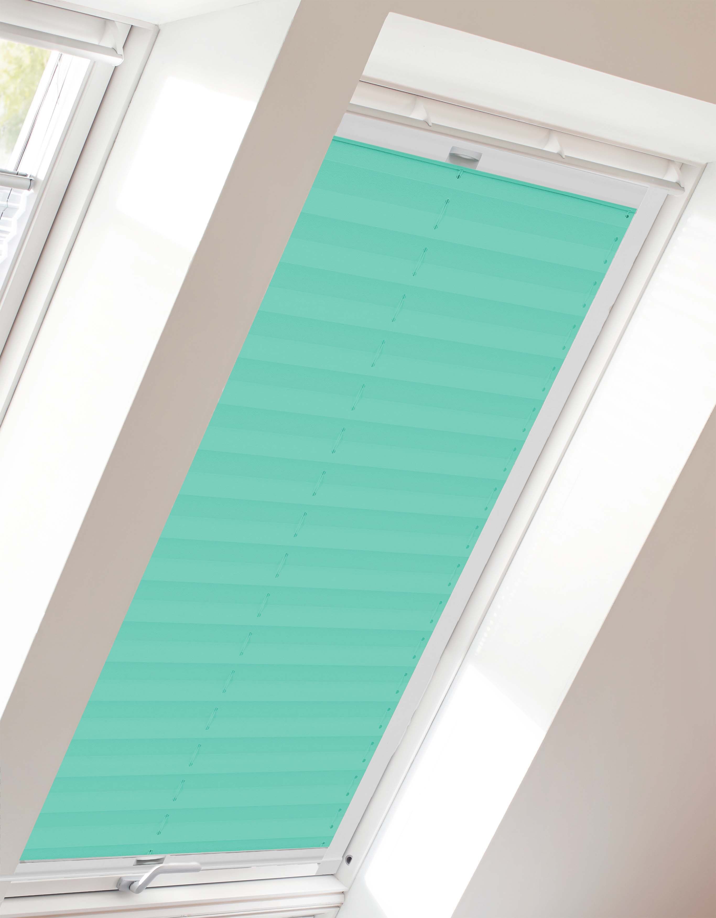 sunlines Dachfensterplissee »Classic Style Crepe«, Lichtschutz, verspannt,... blau