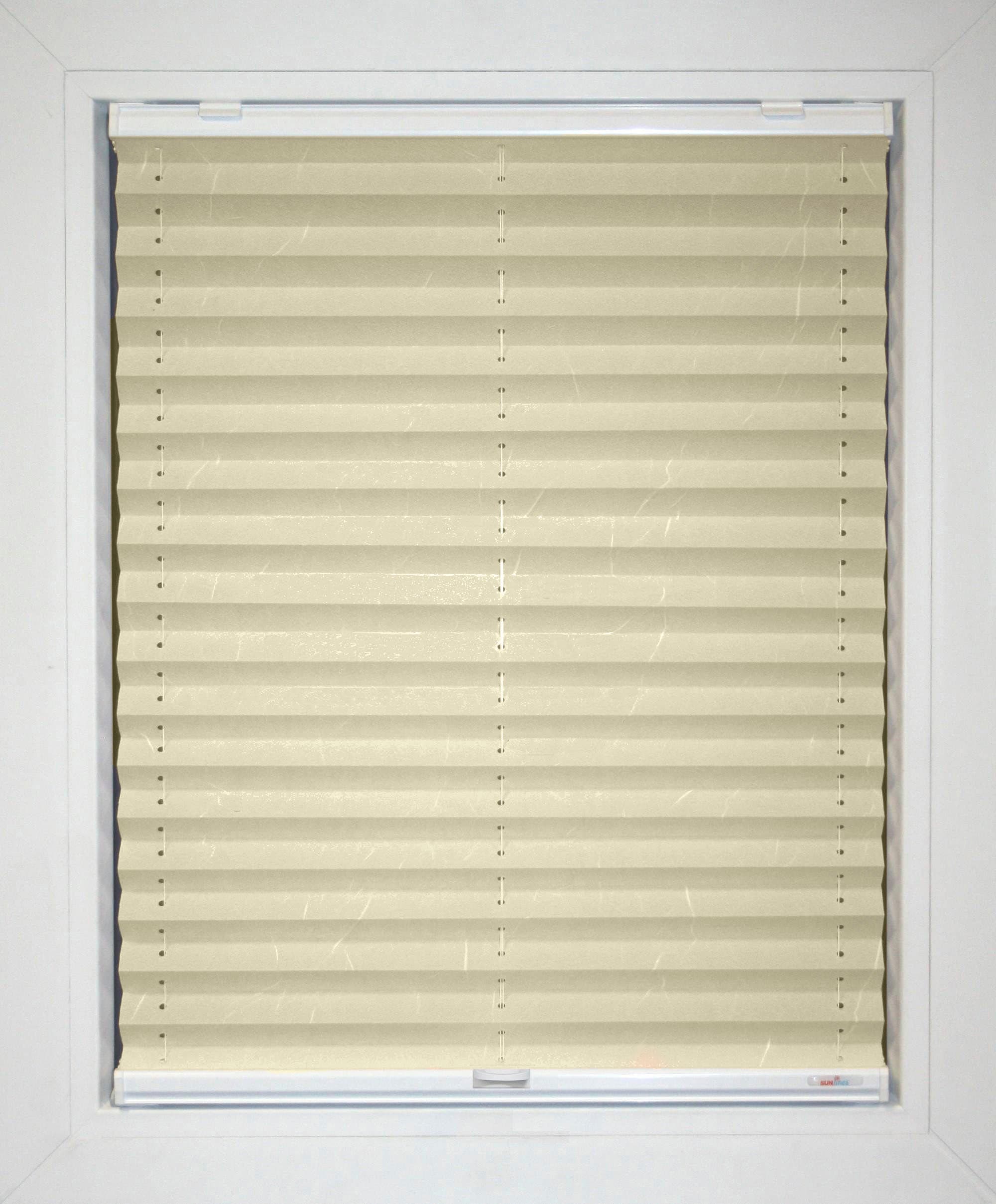 sunlines Plissee nach Mass »Classic Style Corato«, Lichtschutz, mit Bohren,... beige