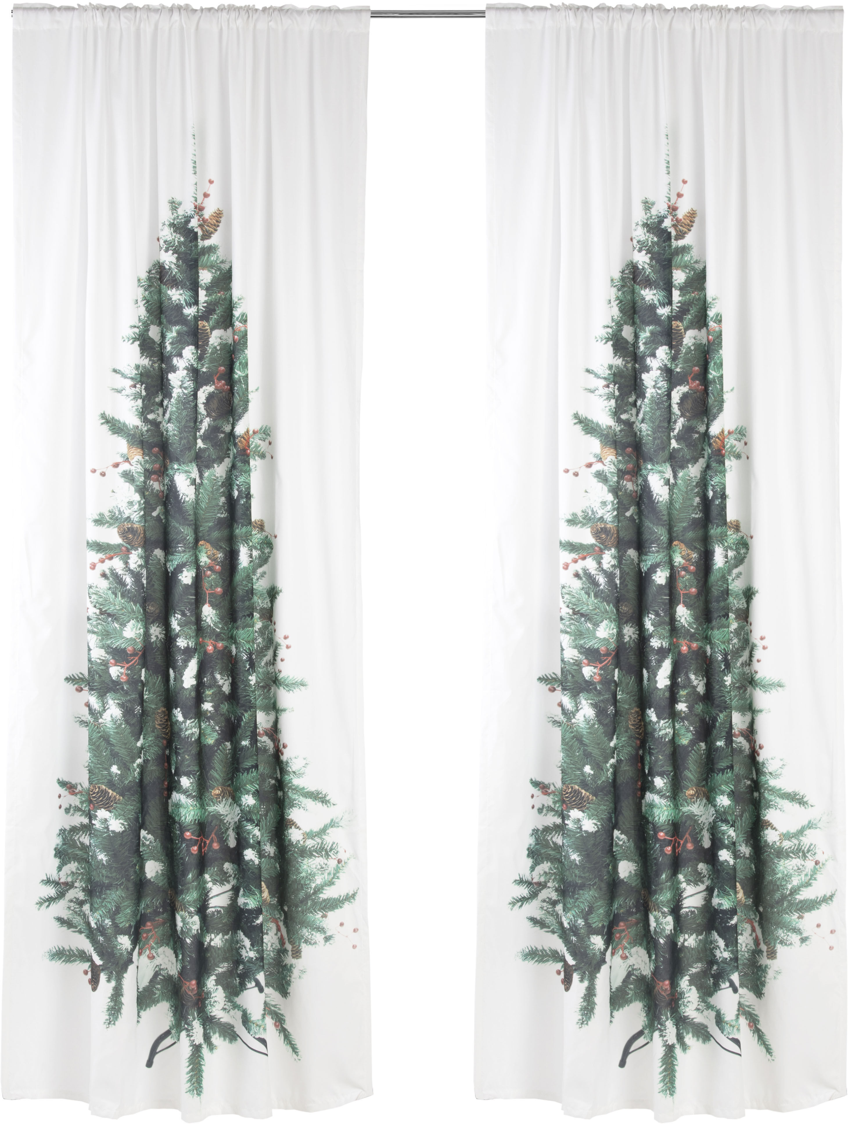 my home Vorhang »Tannenbaum«, (1 St.), HxB: 230x140 grün