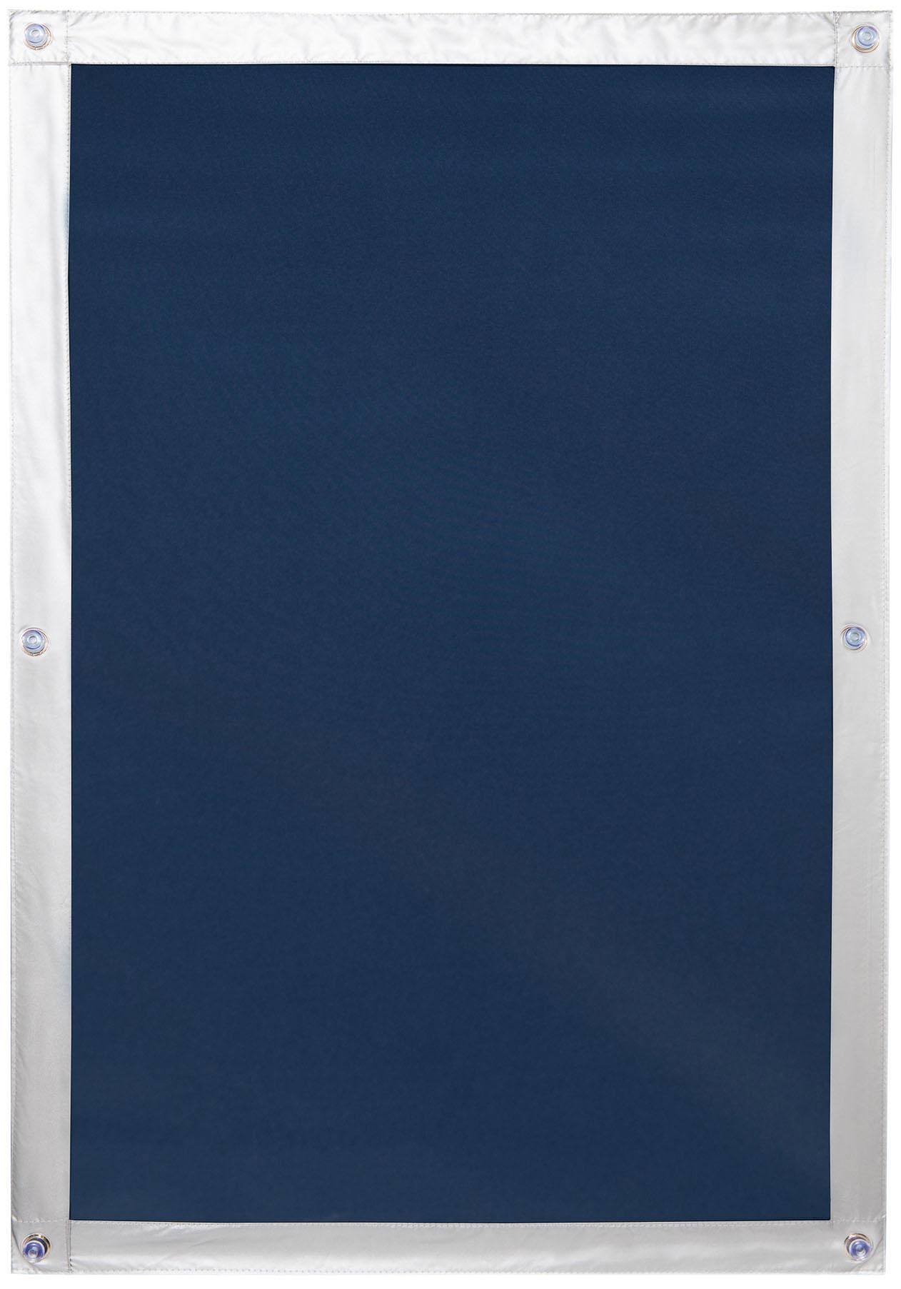 LICHTBLICK ORIGINAL Dachfensterrollo »Haftfix Hitzeschutz Abdunkelung«,... blau Größe H/B: 92/59 cm