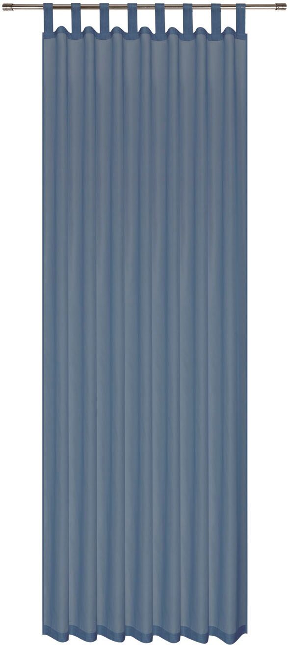 Gerster Gardine »Felia«, (1 St.), Schlaufenschal uni in mehreren Farben blau Größe