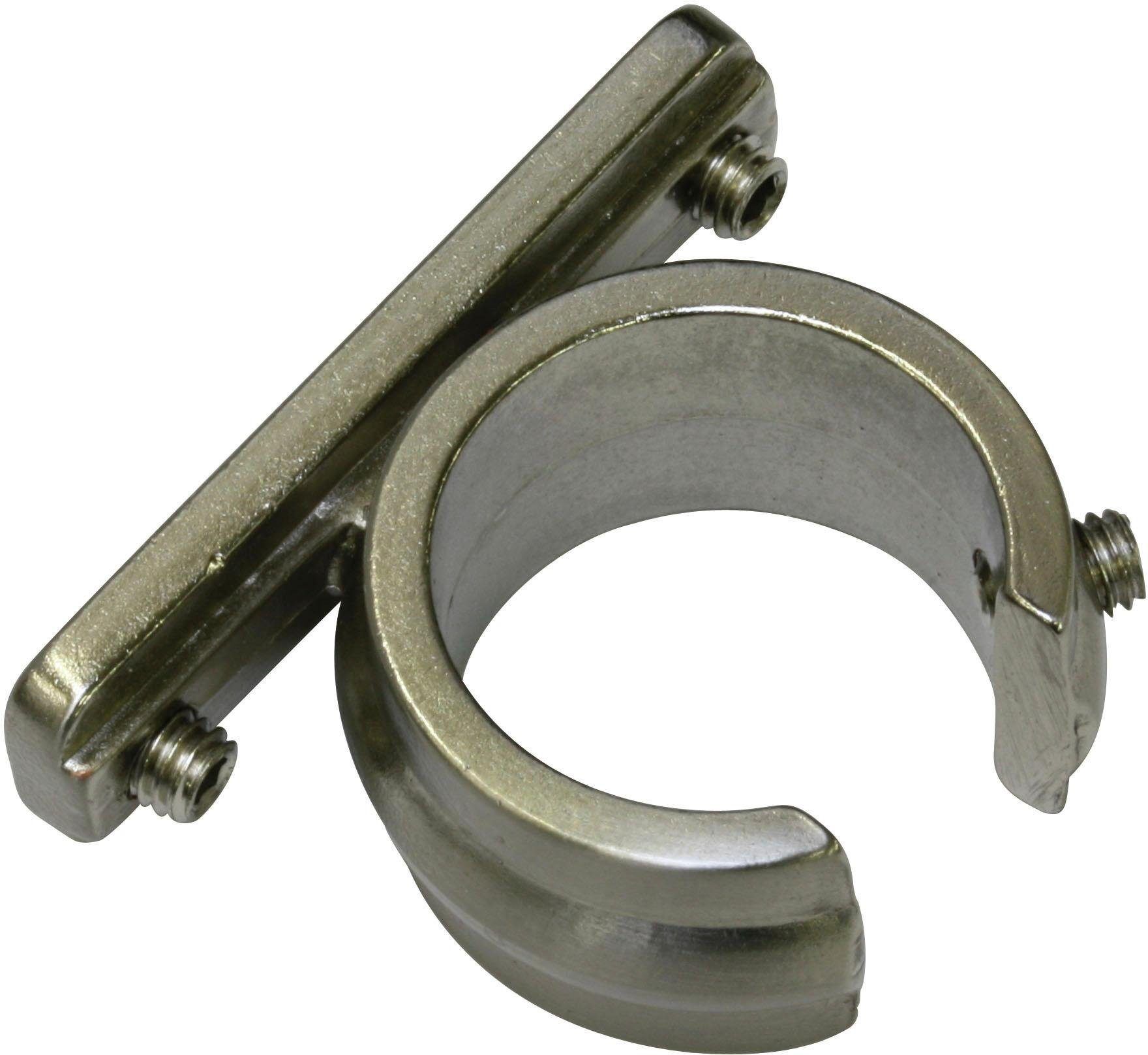 GARDINIA Verbinder »Ring-Adapter für Universalträger«, (2 St.),... silberfarben Größe L/B: 4/2 cm