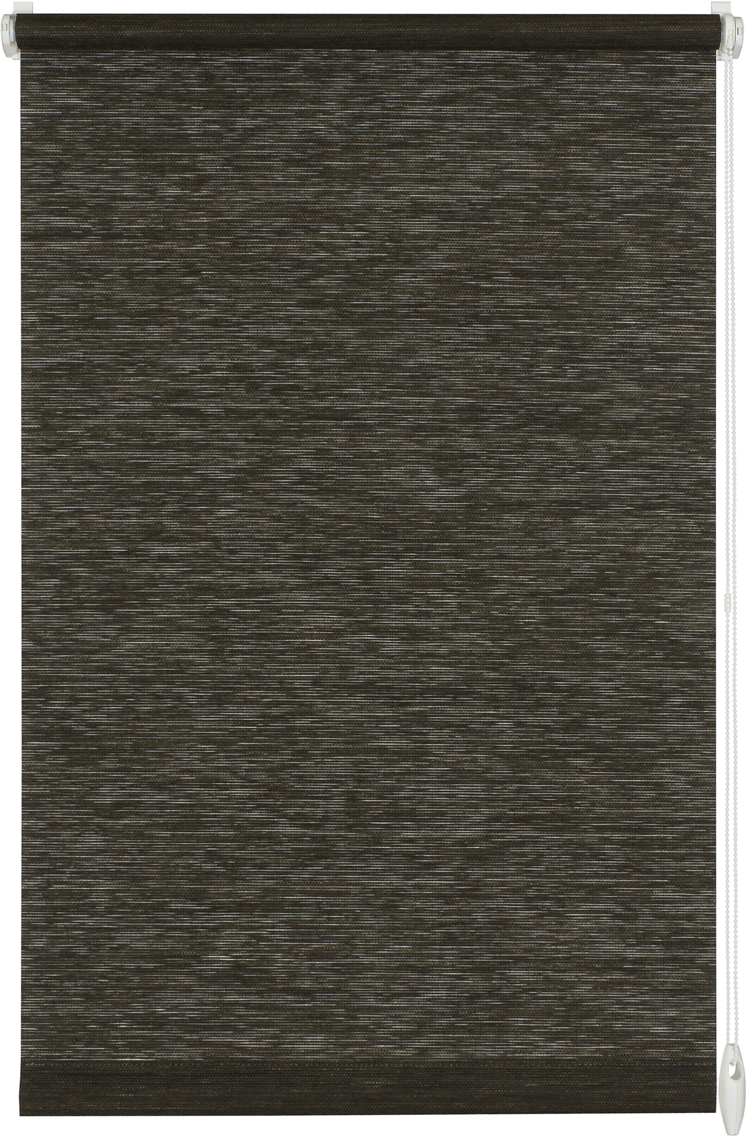 GARDINIA Seitenzugrollo »EASYFIX Rollo Natur«, Lichtschutz, ohne Bohren,... schwarz-weiss Größe H/B: 150/120 cm