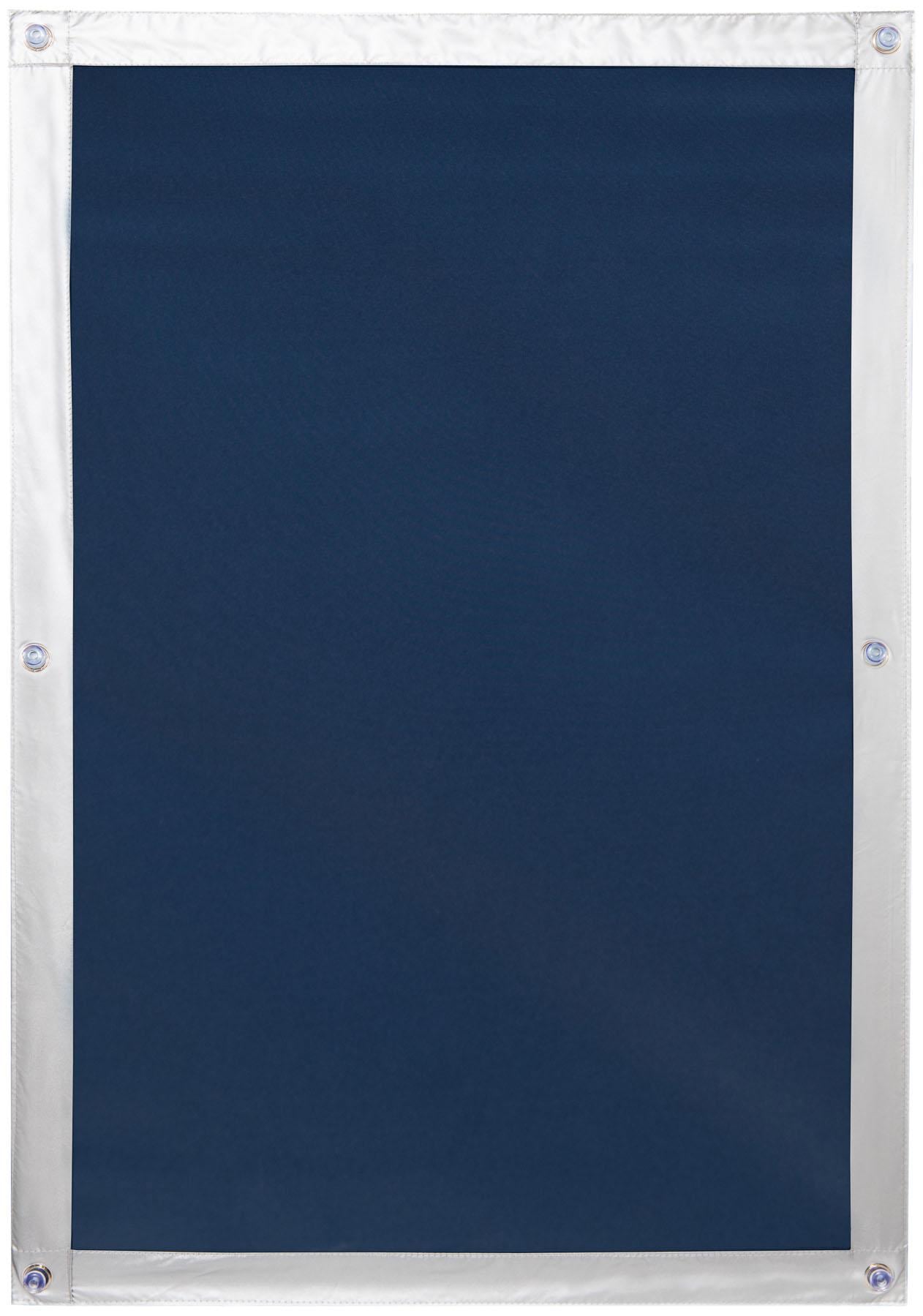 LICHTBLICK ORIGINAL Dachfensterrollo »Haftfix Hitzeschutz Abdunkelung«,... blau Größe H/B: 77/36 cm