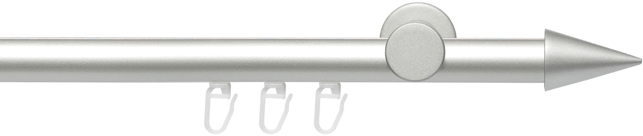 Liedeco Gardinenstange »Innenlaufgarnitur 20 mm Power Spitze«, 1... grau Größe 120 cm (Länge) 160 cm (Länge) 200 cm (Länge) 240 cm (Länge)