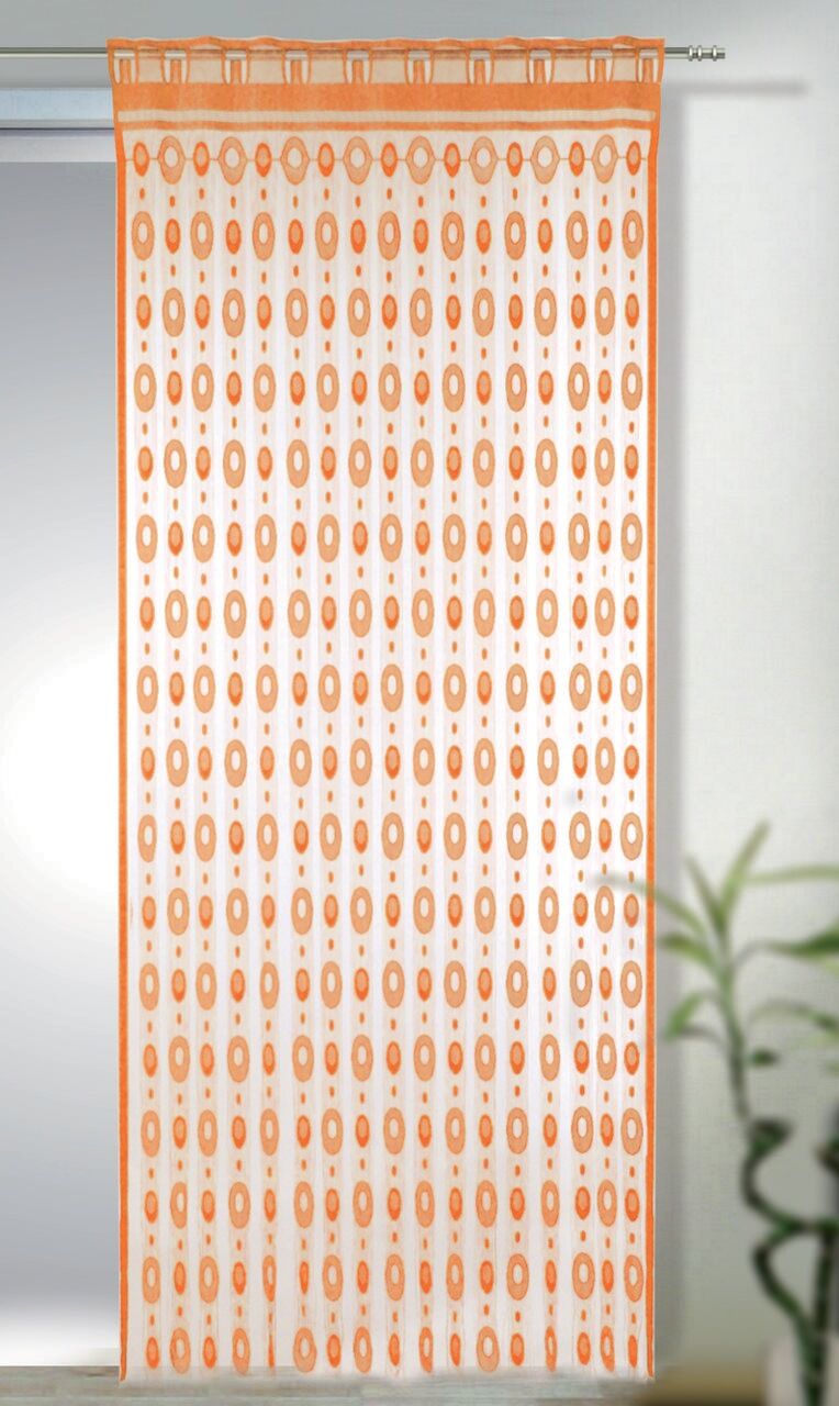 WILLKOMMEN ZUHAUSE by ALBANI GROUP Fadenvorhang »Jano«, (1 St.), Fadenvorhang... orange Größe H/B: 220/90 cm