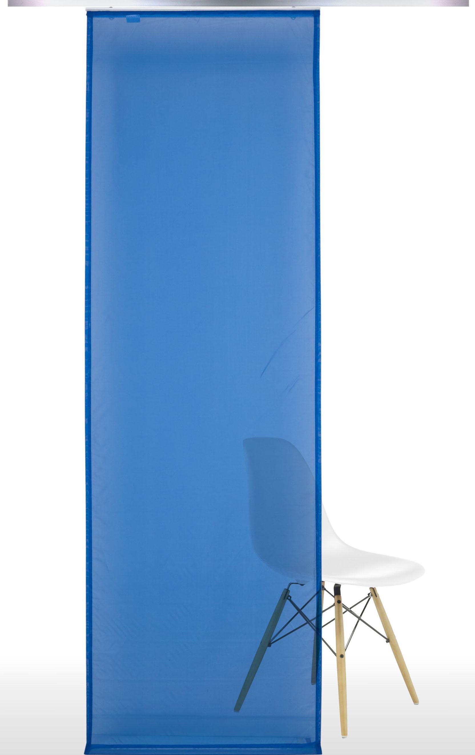 Liedeco Schiebegardine, (1 St.), HxB: 245x60 blau Größe H/B: 245/60 cm