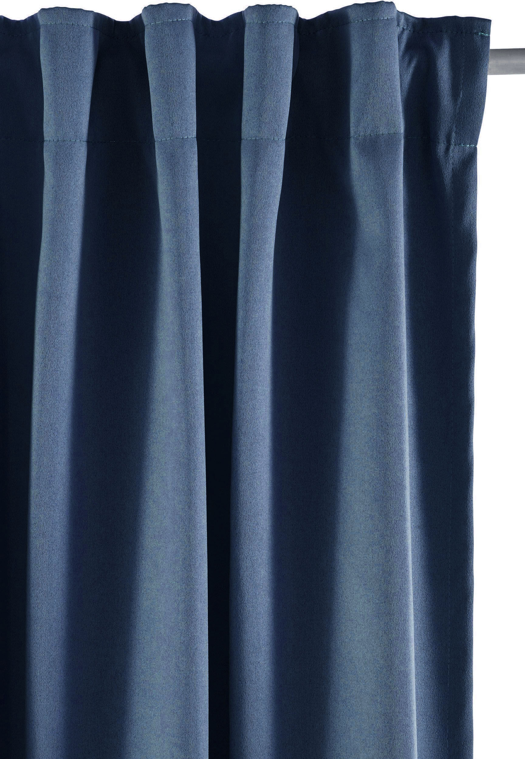 andas Vorhang »Zina«, (1 St.), blickdicht, monochrom, verschiedene Grössen blau Größe