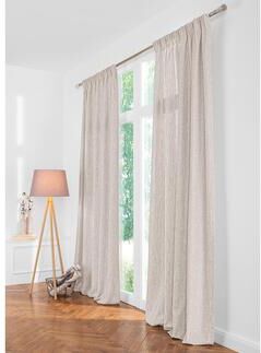 JAB Anstoetz Vorhang Two-Tone - 1 Stück, 132 x 260 cm - Beige/Linen