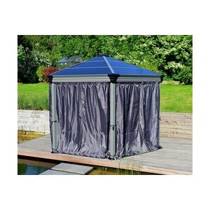 Canopia Pavillon Roma Vorhang-Set 225x235 cm, grau