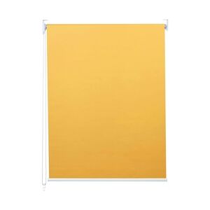 Mendler Rollo HWC-D52, Fensterrollo Seitenzugrollo Jalousie, 50x160cm Sonnenschutz Verdunkelung blickdicht ~ gelb