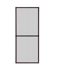 APANA Fliegengitter Insektenschutz Fenster Alu Rahmen nach auf Maß ohne Bohren Bausatz,Farbe:braun (RAL8017),Größe (Breite x Höhe):130 x 240 cm