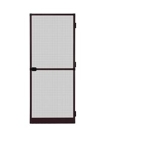 APANA Fliegengitter Insektenschutz Tür Alurahmen auf Maß Mückengitter Balkontür,Farbe:braun (RAL8017),Größe (Breite x Höhe):120 x 240 cm