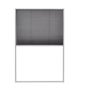 vidaXL Insektenschutz-Plissee für Fenster Aluminium : Größe - 80 x 120 cm