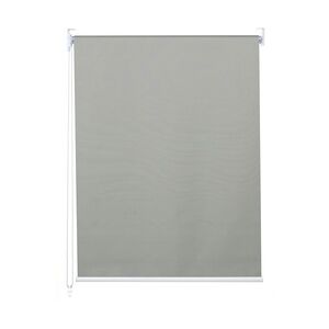 Mendler Rollo HWC-D52, Fensterrollo Seitenzugrollo Jalousie, 50x160cm Sonnenschutz Verdunkelung blickdicht ~ grau