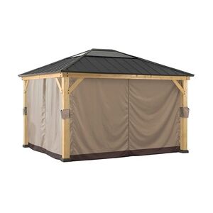 Sunjoy Zedernholz Gazebo Vorhang für 335cm x 393cm