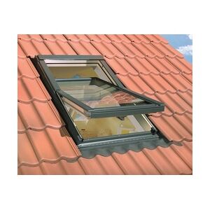 Fakro OptiLight Dachfenster B06 78 x 118 cm Kiefernholz natur Blech grau 879906