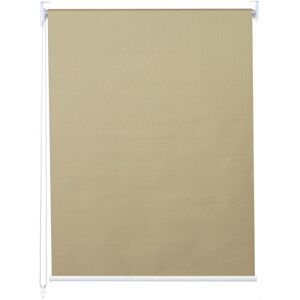 Rollo HHG-262, Fensterrollo Seitenzugrollo Jalousie, Sonnenschutz Verdunkelung blickdicht 50x160cm beige - beige