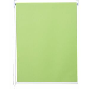 Neuwertig] Rollo HHG 337, Fensterrollo Seitenzugrollo Jalousie, Sonnenschutz Verdunkelung blickdicht 100x160cm hellgrün - green