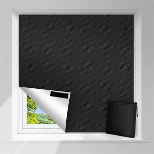 6xhsupplies 1set Dunkelste Fenster Tönung Glas Privatsphäre Film 100 % Licht Blockieren Fenster Tuch Fenster Aufkleber Vorhang