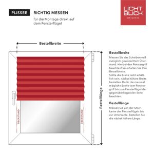 Lichtblick Plissee Klemmfix, ohne Bohren, verspannt, blickdicht, Hitzeschutz - Gelb