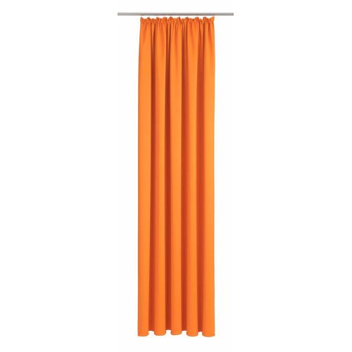 Wirth Vorhang WIRTH „Dim out“ Gardinen Gr. 255 cm, Kräuselband, 145 cm, orange Kräuselband