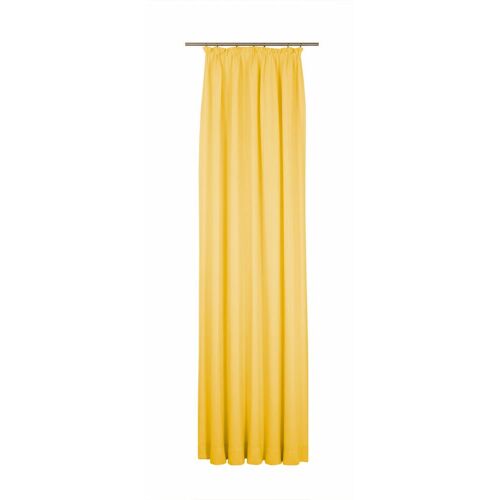 Wirth Vorhang WIRTH „Felsted“ Gardinen Gr. 245 cm, Kräuselband, 132 cm, gelb Kräuselband
