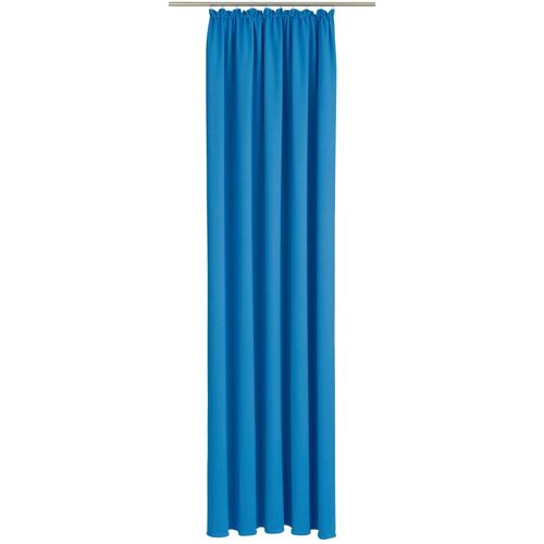 Wirth Vorhang WIRTH „Dim out“ Gardinen Gr. 255 cm, Kräuselband, 145 cm, blau Kräuselband