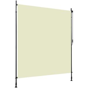 vidaXL udendørs rullegardin 200x270 cm cremefarvet -  Rullegardiner