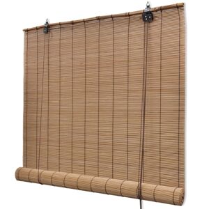 vidaXL Rullegardin i bambus 100 x 160 cm brun
