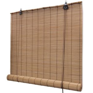 vidaXL rullegardin i bambus 120x220 cm brun