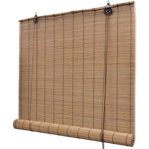 vidaXL Rullegardin i bambus 150 x 220 cm brun