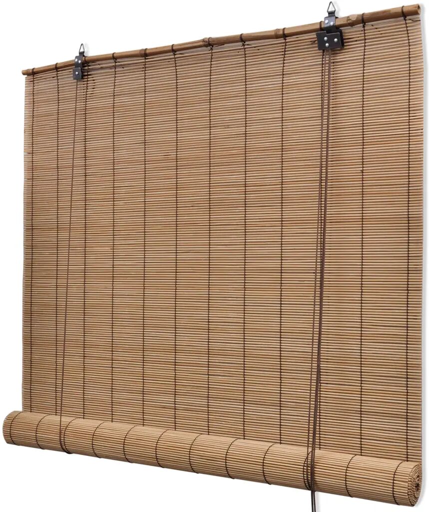 vidaXL rullegardin bambus 140 x 220 cm brun