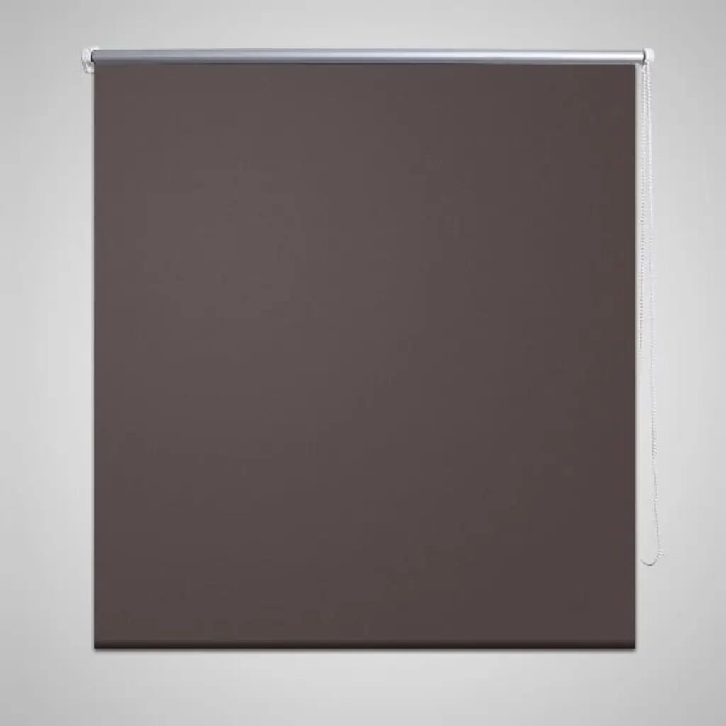 vidaXL Mørklægningsrullegardin 140 x 175 cm kaffefarvet