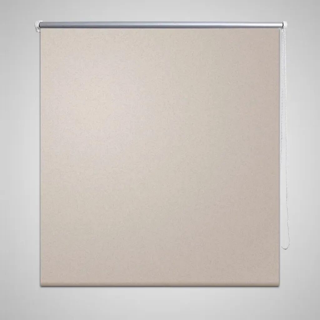 vidaXL Mørklægningsrullegardin 100 x 230 cm beigefarvet