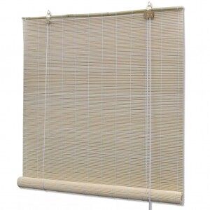 vidaXL Persianas Enrollables De Bambú Natural 150x220 Cm